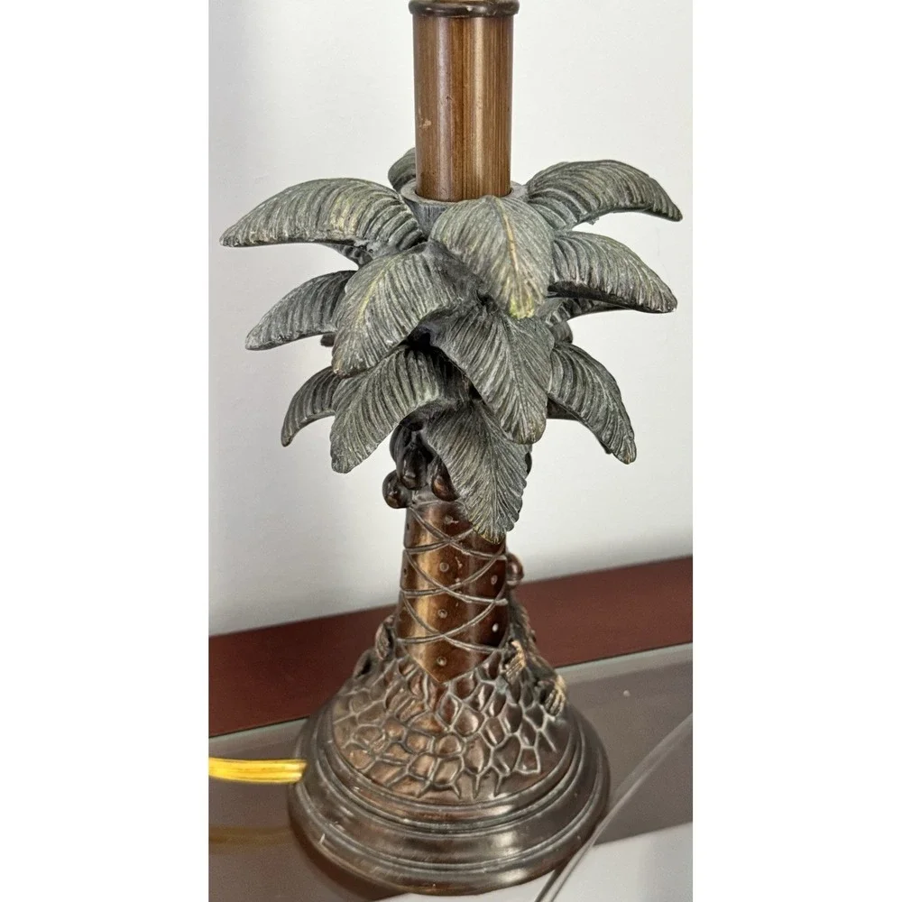 Vintage Monkey Palm‎ Tree Table Lamp Base Hollywood Regency Tropical Decor